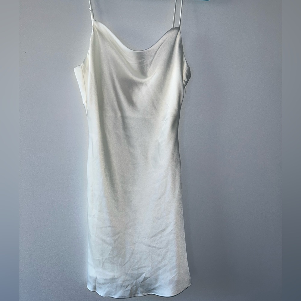 White Silk Dress